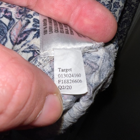 Universal Thread Purple Floral Peasant Top - Picture 7 of 9